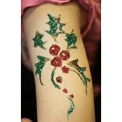 Christmas Glitter Tattoos