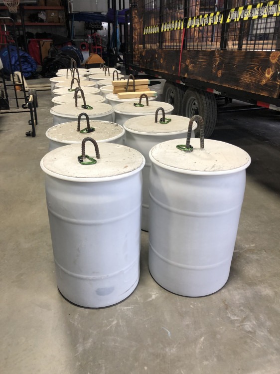 concrete barrel
