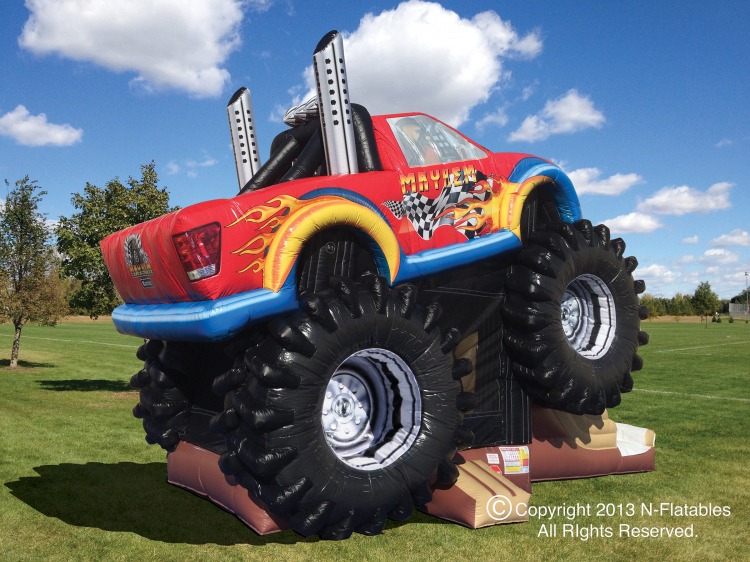 monster Truck Bounce House Combo