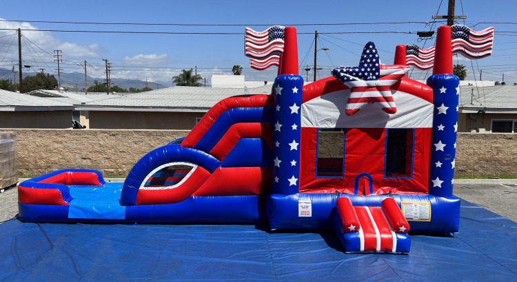 Old Glory Bounce House Combo