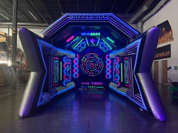 Single Lane Glow Axe Throwing