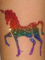 unicorn 2 1635356303 Christmas Glitter Tattoos